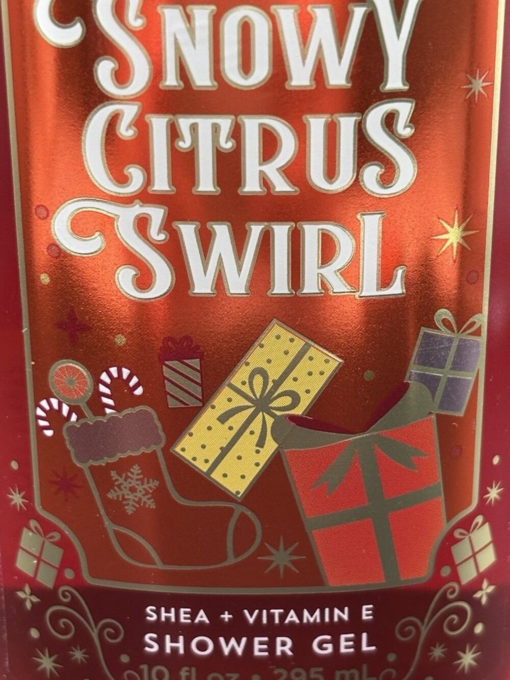 Bath & Body Works Snowy Citrus Swirl Shower Gel Wash 10 fl oz Christmas Orange - Picture 6 of 16